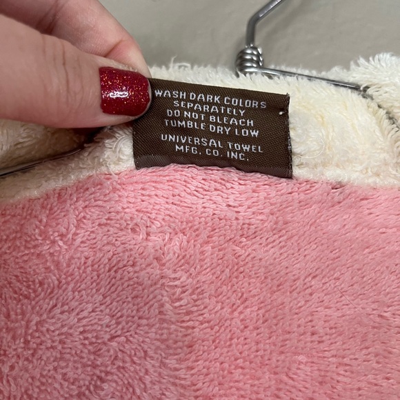 Vintage Bloomsfield Pink Plush Terry Cloth Robe Women’s Med/ Large - Picture 5 of 12